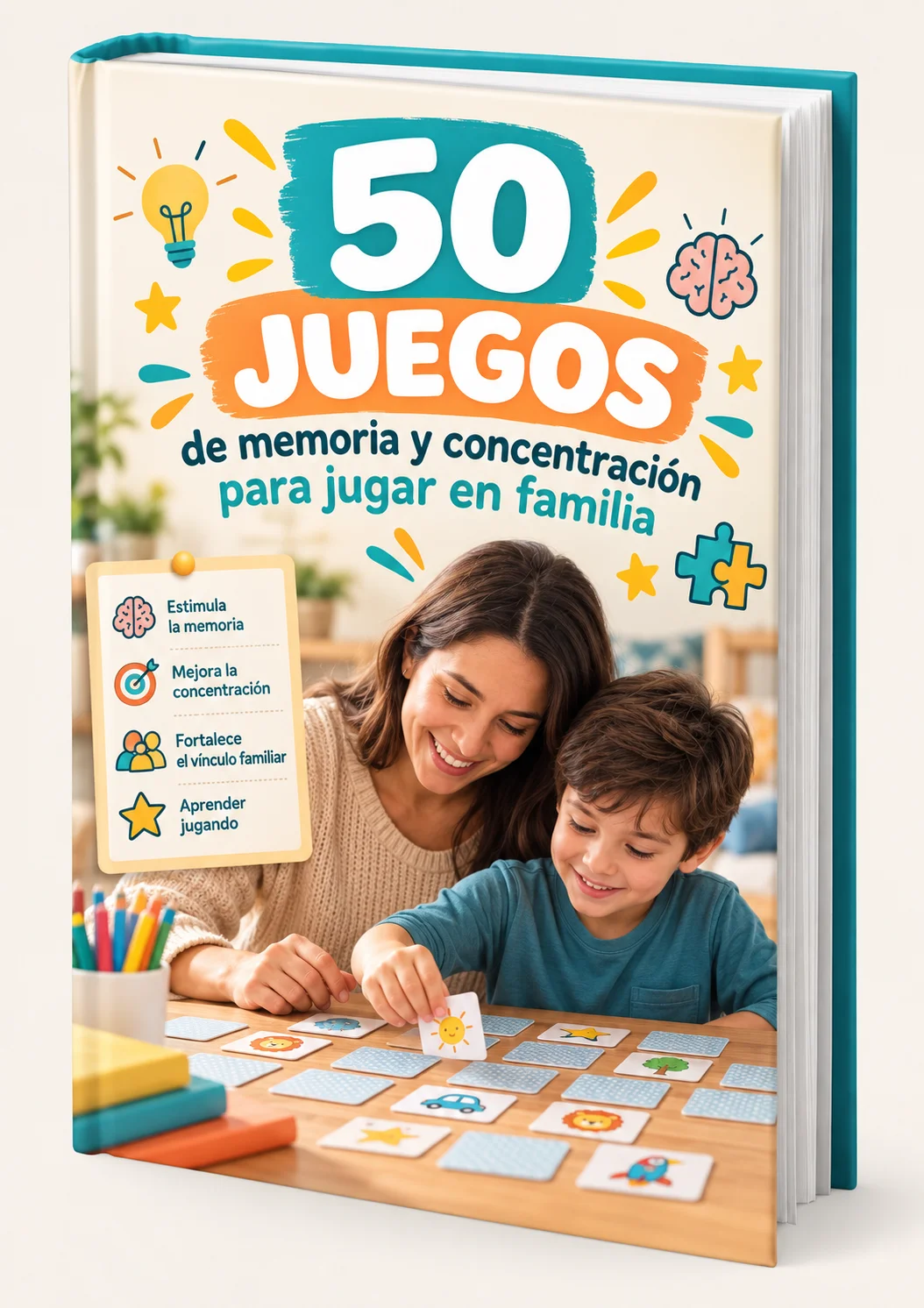 50 juegos de memoria y concentración en familia