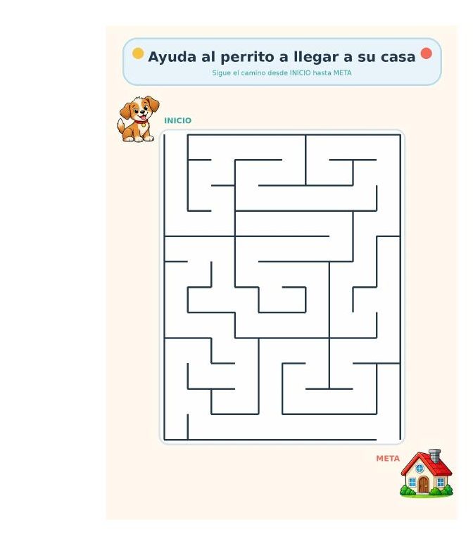 Página interior del área 1: Atención visual